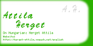 attila herget business card